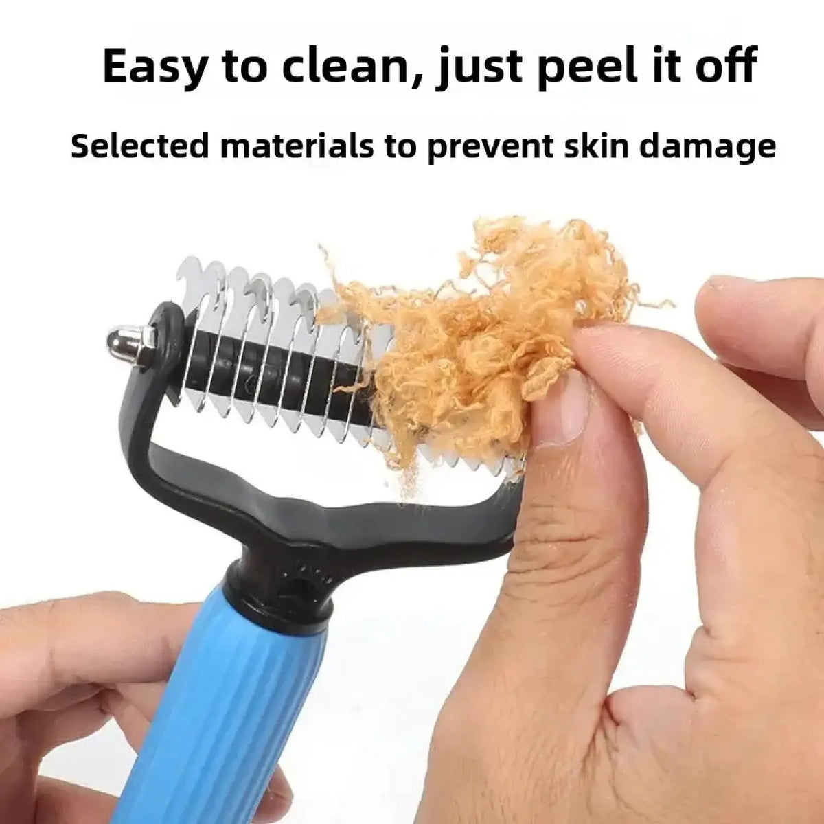 Double-Sided Detangling and Deshedding Comb for Dogs