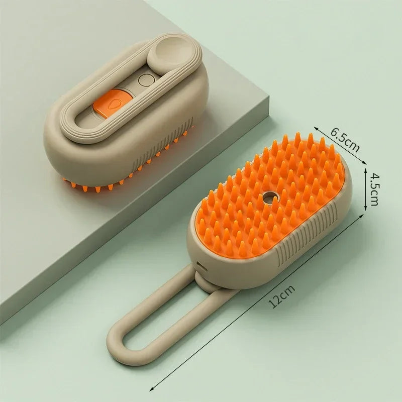 3-in-1 Fine Mist Grooming Brush for Cats and Dogs