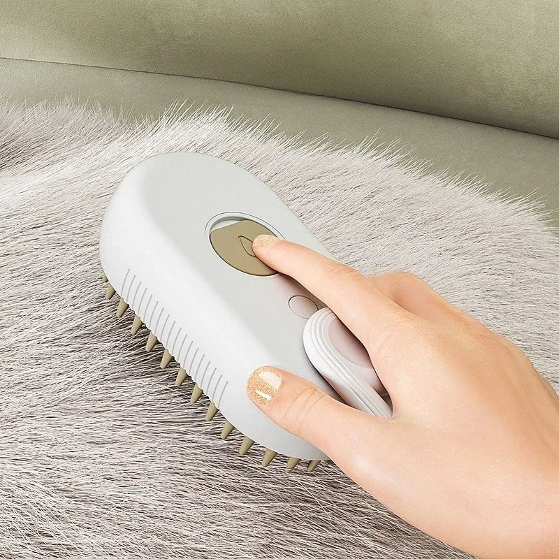 3-in-1 Fine Mist Grooming Brush for Cats and Dogs