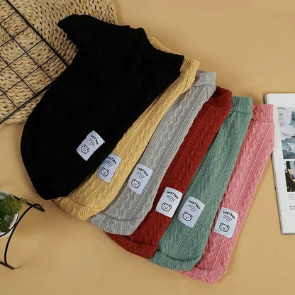 Cozy Bear Knitted Sweater for Small Dogs and Cats