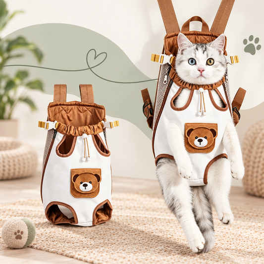 Breathable Front Carrier Backpack for Cats and Dogs