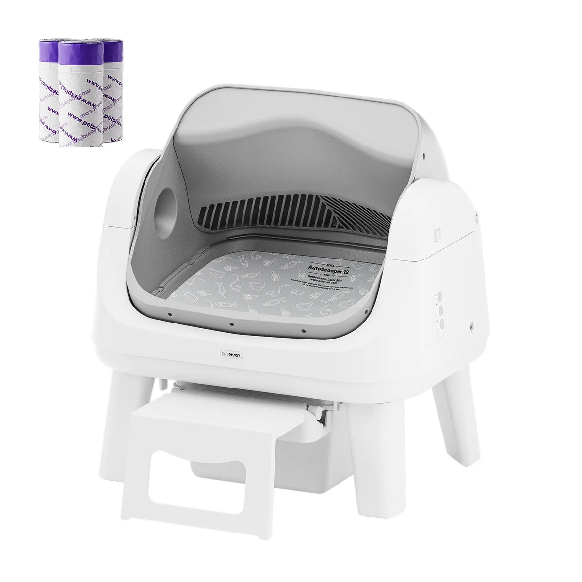 Open-Top Automatic Self-Cleaning Cat Litter Box