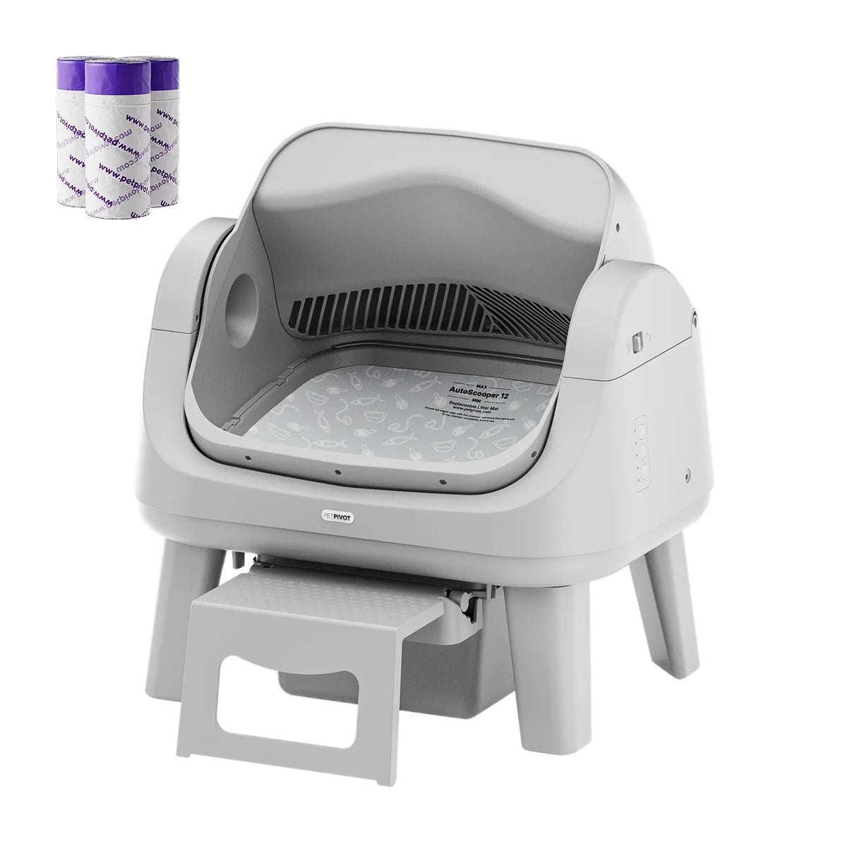 Open-Top Automatic Self-Cleaning Cat Litter Box