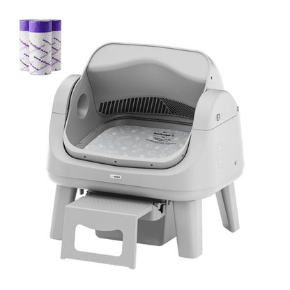 Open-Top Automatic Self-Cleaning Cat Litter Box