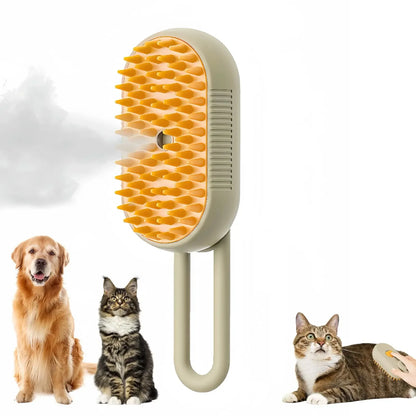 3-in-1 Fine Mist Grooming Brush for Cats and Dogs