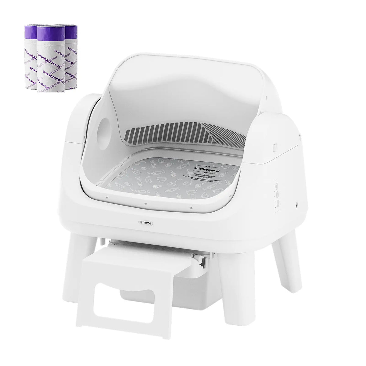 Open-Top Automatic Self-Cleaning Cat Litter Box