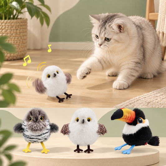 Interactive Flapping Bird Cat Toy
